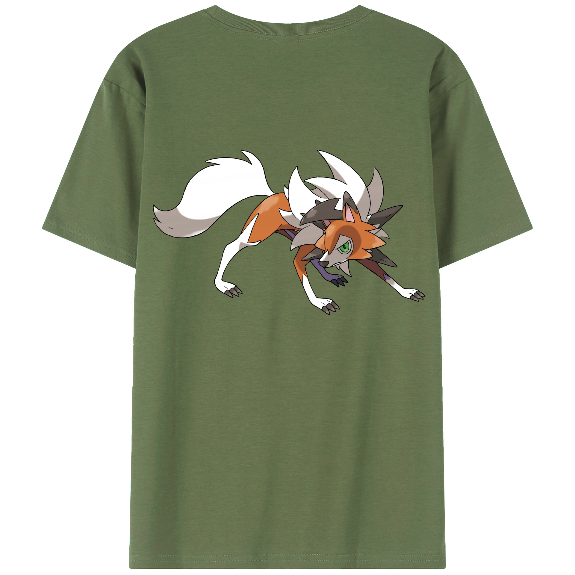 （画像用） ポケットモンスター Pokémon 綿100％ メンズ半袖Tシャツ（バックプリント） 通気性